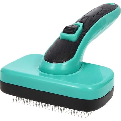 Self Cleaning Slicker Brush, Shedding and Grooming Tool for Pets, Remove Loose Hair, Fur, Undercoat, Mats, Tangled Hair