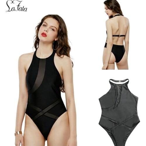 Sexy Swimsuit Bikini Transparent Swimwear One Piece