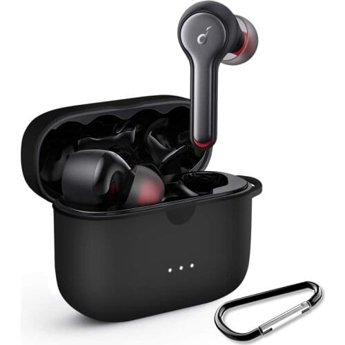 Silicone Anti-Dust Scratchproof Anti-Lost Protective Skin Case Cover Keychain for Anker Soundcore Liberty Air 2 Wireless Earbuds