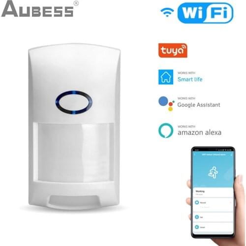 Tuya Smart WiFi Infrared Detectors Wireless PIR Alarm Motion Sensor Compatible Works With Tuya/Smart Life APP Alexa Smart Home