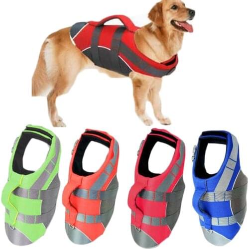 New Pet Vests Large Dog Life Jacket Clothes Labrador Golden Surfing Swimming Harnes Vest Float Costume Safety S-XL Pets Clothing