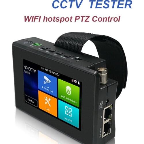 Upgrade IPC-1800 PLUS CCTV IP Camera Tester H.265 4K IP 8MP TVI 8MP CVI 8MP AHD Analog 5-in-1 Wrist CCTV Tester Monitor Wifi