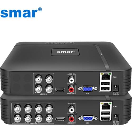 Smar CCTV DVR Hybrid 4CH 8CH AHDNH 1080N 5 IN 1 AHD CVI TVI CVBS 1080P Security DVR NVR For AHD Camera IP Camera Analog Camera