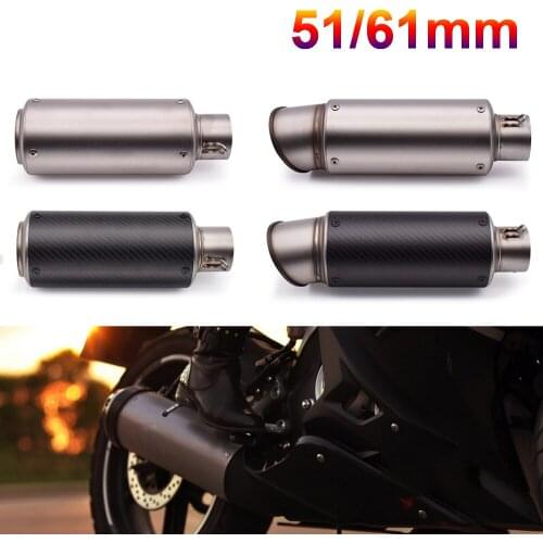 51mm 60mm Motorcycle pipe exhaust with DB killer Exhaust Pipe Muffler For Suzuki GSF600 Bandit BURGMAN 400 GS1000 GS500E GSX250