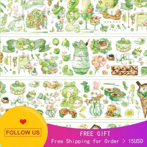 1 Loop Just Decorative Journal Afternoon Tea Release Paper Cute Washi Tape Sample Rabbit Dessert