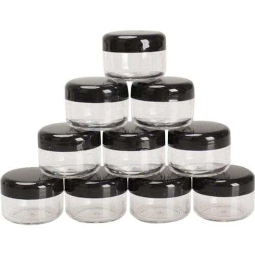 10pcs 5g / pcs Cosmetic Empty Jar Pot Portable Acrylic Box Empty Makeup Travel Face Cream Lotion Cosmetic Containers Organizer