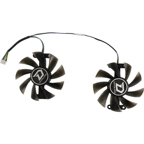 2Pcs/set PLA09215B12H PowerColor Red Devil RX 480 470 580 GPU Cooler Fan For Red Dragon AX RX470 RX480 RX580 Video Cards Cooling