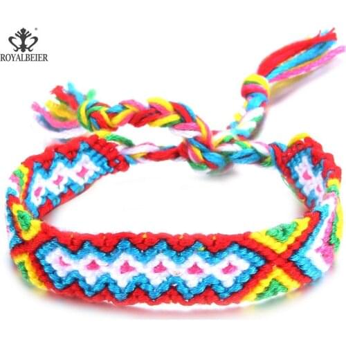 2019 Bohemia Fashion Compilation Rope Chain Color Cotton Rope Handmade Bracelet Gives Best Friends Friendship Long Live