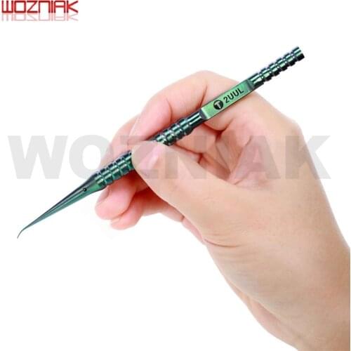 2UUL 2D Green titanium alloy tweezers antirust Antimagnetic Mainboard fingerprint flying wire maintenance pliers tools