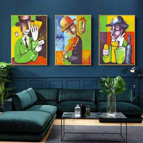 Abstract Figures Fashion Poster Painting Canvas Print Art Wall Pictures Decerative Living Room Home Decor Industrial Style
