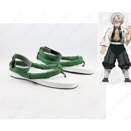 Anime Demon Slayer Kimetsu no Yaiba Shinazugawa Sanemi cosplay shoes custom made