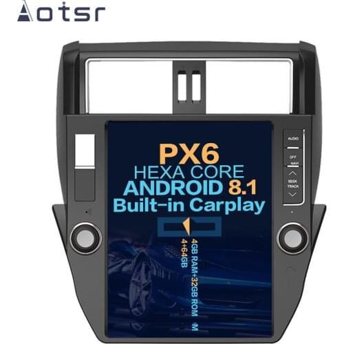 Aotsr 12.1" Vertical screen Android 8.1 Car DVD Multimedia player GPS Navigation For Toyota Land Cruiser Prado 150 2010-2013