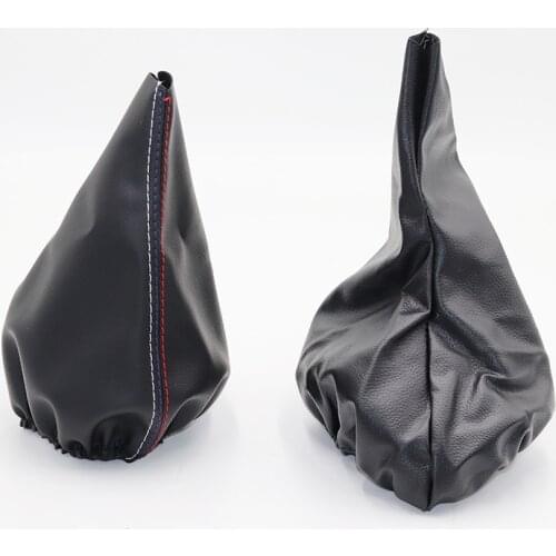 Car Shift Gear Stick Manual Handbrake Gaiter Leather Boot For BMW E46 3 Series E36 M3