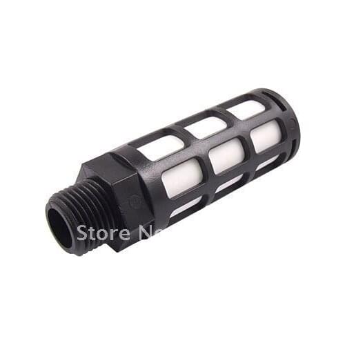 Free Shipping 100PCS/LOT 1/4" Male Thread Pneumatic Exhaust Noise Plastic Silencer Muffler PSU-08