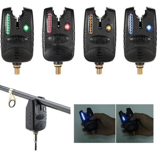Wireless Bite Alarm Electric Fishing Alarms Fishing Rod Holder LED Indicator Fishing Bells for Sea Fishing Fly fishing