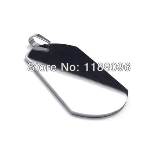 Steel dog tags low price custom blank high polish dog tag hot sales 316L stainless steel dog tags