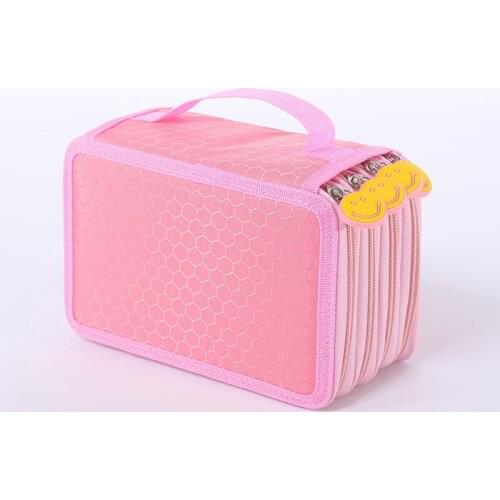 72 Holders Portable School Pencils Case Large Capacity Color Pencil Bag Holder Desk Accessories School Supplies Art Pen Cases