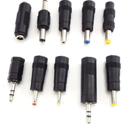 DC 5.5X 2.1mm 2.5mm 3.5mm 1.35mm female to male to female Connectors adapter power adaptor jack plug 6.5mm m/m f/m PC tablet