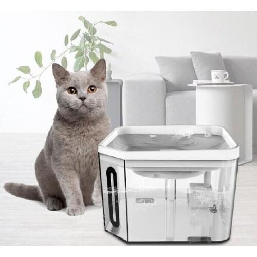 2L Electric Pet Fountain Automatic Smart Dog Drinking Bowl Pet Product Kitten Puppy Pet Water Dispenser Adapt to all countries