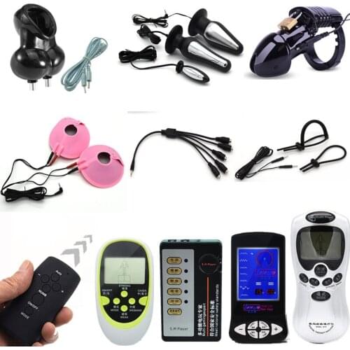 Electro Shock Vaginal Anal Plug Massage Prostate Stimulation Medical Themed Electro Shock DIY Sex Toys Accessory Sex Toys