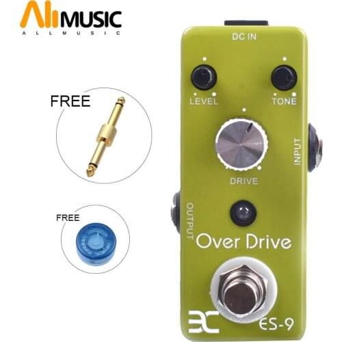 Eno Music EX Micro ES-9 Classic Over Drive Guitar Effect Pedal Metal Shell True bypass + Free Connector