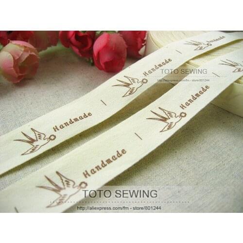 Min.order is $15 (mix order),a swallow takes flower Zakka cotton sewing label,about 2CM width,TOTO sewing,FREESHIPPING F002#-1