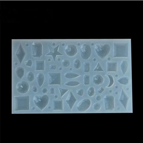 Many Kinds Of Diamonds Stars Rounds Shaped DIY Handmade Ear Studs Pendant Epoxy Transparent Silicone Mould