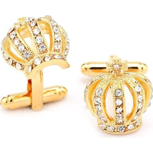 Fashion Classic Men Marry Crown Shirt Cuff Button Metal Cufflinks Men Gift Wholesale