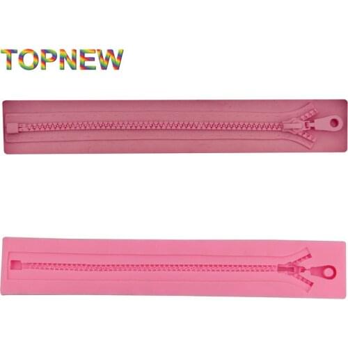Zipper Shaped 3D Silicone Mold Cute Charm cake tools DIY Sugarcraft Cake Decoration Tools 2332