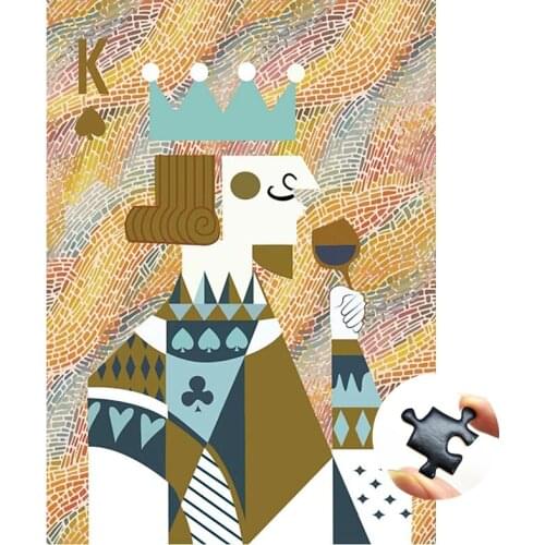 New Jigsaw Puzzle 1000 Pieces Assembled Games Education Fidget Toys for Adults Children Kids The King of Spades