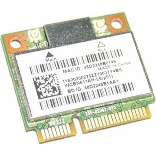 Original WB222 2x2ABGN+BT4.0 WiFi Card AR5B22 For Lenovo B750 U330P U430P MIIX-2-11-Table Series,FRU 20200225