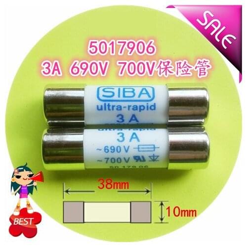 Fuse 3A 690V 700v 10x38mm 5017906 High Quality Fuse Tube