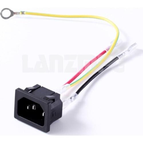 LZ-14-2W C14 3P AC Power Socket With Cable Connecter