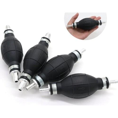 6/8/10/12mm Hand Fuel Pump Line Hand Primer Bulb Petrol Diesel Liquid Oil Gas Water Transfer Rubber Tube Aluminum For Car Boat