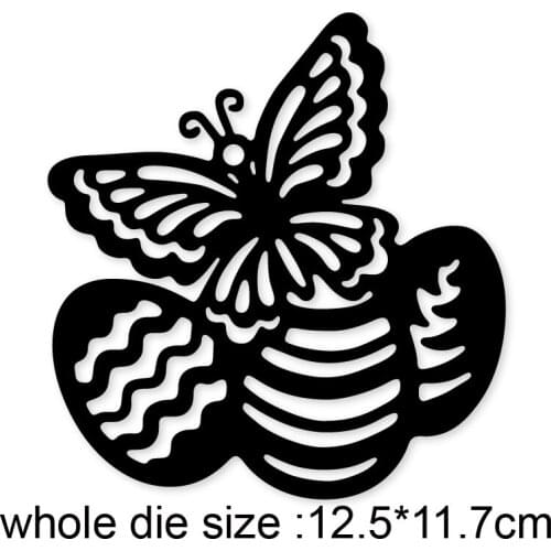 Silkworm chrysalis butterfly Metal Cutting Die Mold Stencil for DIY Embossing Paper Album Cards Scrapbooking Dies Cut Mould