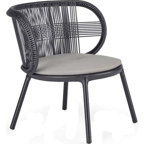 Nordic Creative Outdoor Furniture Indoor Balcony Combination Rattan Table and Chair Leisure Sofa Restaurant Milk