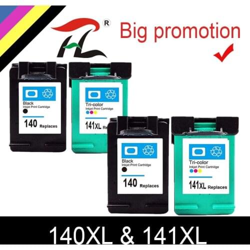 HTL 140XL 141XL Ink Cartridge Replacement for HP 140 141 for HP Photosmart C4283 C4583 C4483 C5283 D5363 printer