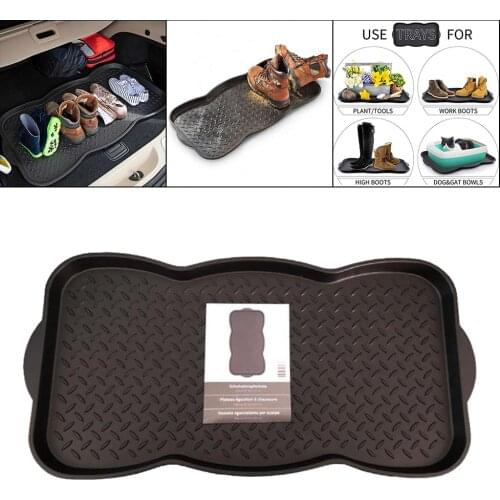 Heavy Duty Black Waterproof Plastic Shoe Tray for Plants Drip Tray Boot