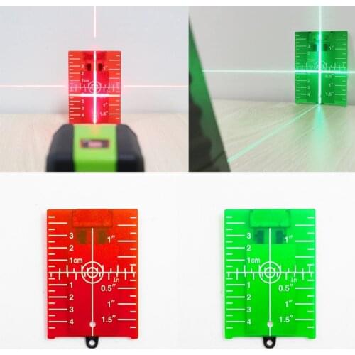Reflective Magnetic Board No Burr Red or Green Magnetic Target Plate For Vertical & Horizontal Line Beam Distance Board Card