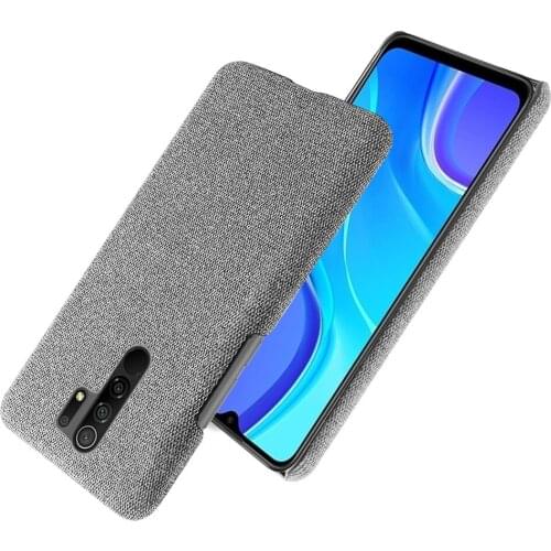 Slim Cloth Texture Cover For Xiaomi Redmi 9 Case 6.53" Fabric Ultrathin Antiskid Capa for Xiomi Redmi 9 Prime Redmi9 9prime