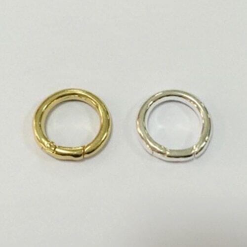 High Quality Silvering Gold Spring Clasp for Necklace Floating Locket DIY fine Jewelry 50pcs/lot