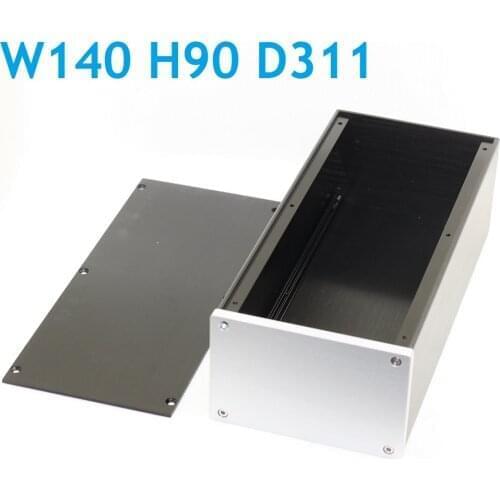 W140 H90 D209/311 Mini Size Multy Function Aluminum Chassis DIY Power Box Preamp Amplifier Rear Case Enclosure 1409