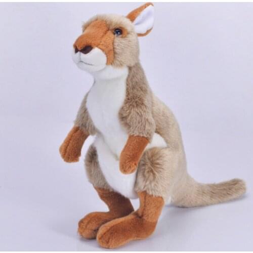 [Funny] 50cm Simulation Lifelike kangaroo Plush Toys cute Soft kangaroo Stuffed Animals doll Birthday Christmas Gifts For Kids