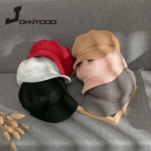 2021 New Fashion Summer Women Artist Straw Paper Beret Hat Sunhat Visor Breathable Cap Outdoor Casual Painter Newsboy Hat Boinas