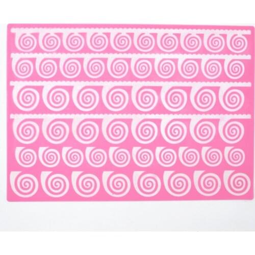 1PCS Lace Silicone Cake Decoration Mold Fondant Cake Border Decorating Mold DIY Baking Tools