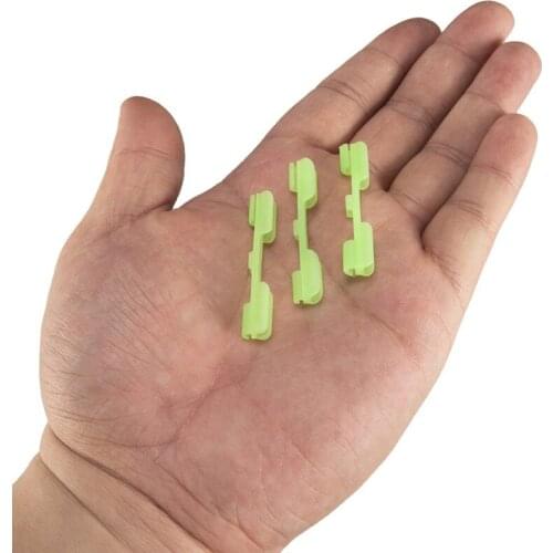 10pcs Night Fishing Rod Tip Light Holder Clip Used On Fishing Rod Feeder For Chemical Fluorescent Light Stick