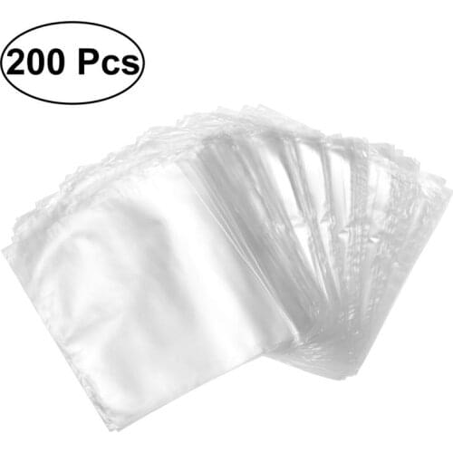 ULTNICE 200 Pcs 6X6 Inch Waterproof POF Heat Shrink Wrap Bags Transparent Fresh Wrap Bags For Soaps Bath Bombs And DIY Crafts