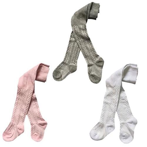 Hot Lovely 3 Pairs Toddler Kids Baby Girls Cute Stockings Soft Warm Thermal Hosiery Pantyhose