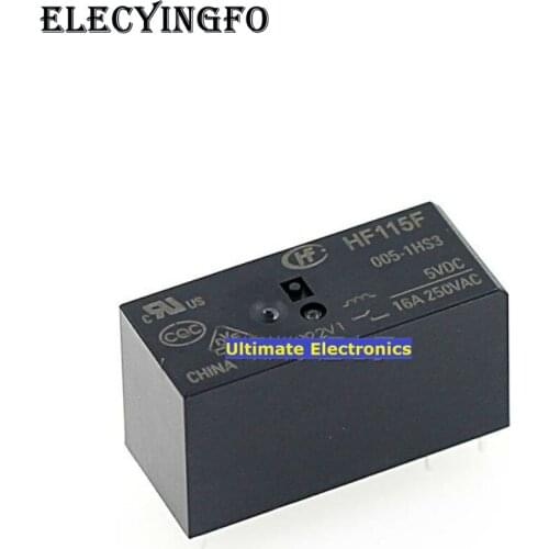 5pcs HF- JQX-115F- 005 012 024-1HS3 (555) JQX-115F-005-1HS3 JQX-115F-012-1HS3 JQX-115F-024-1HS3 6 pin 16A Relays