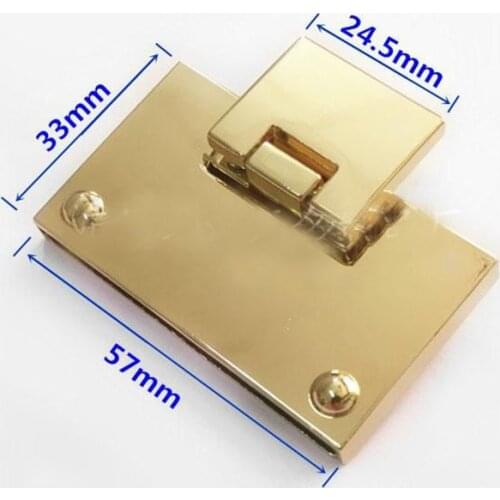 57*33mm bracelet lock purse flip lock metal lock turn lock purse hardware